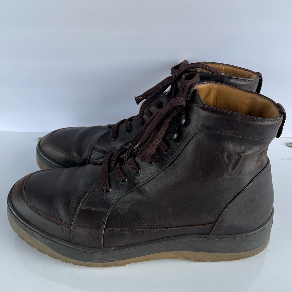 Louis Vuitton Men's Brown Leather Boots 10.5 - Picture 3 of 16